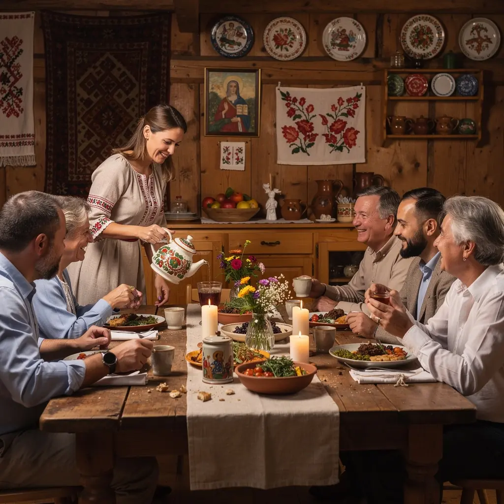 Záber na šálku teplého čaju s citrónom a medom na bielom podnosu