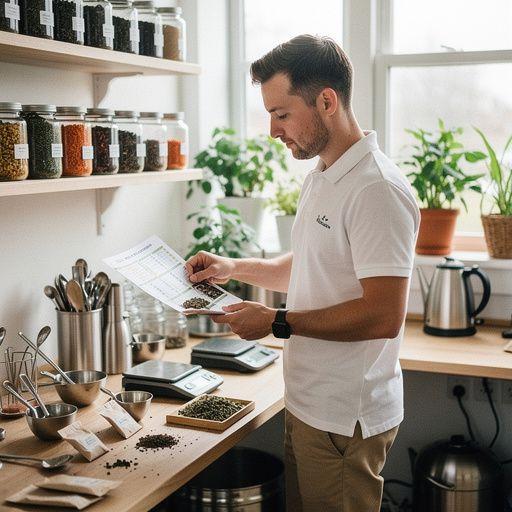 Relaxujúca atmosféra s bylinkovým čajom a sviečkami na pozadí.